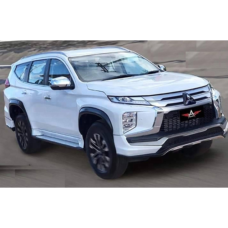 คิ้วล้อ Pajero 2019-2023 ดำเงา ดำด้าน ขนาด 3.5 นิ้ว ไม่เจาะ น็อต+3M ชุดติดตั้งครบ พร้อมส่งวันนี้
