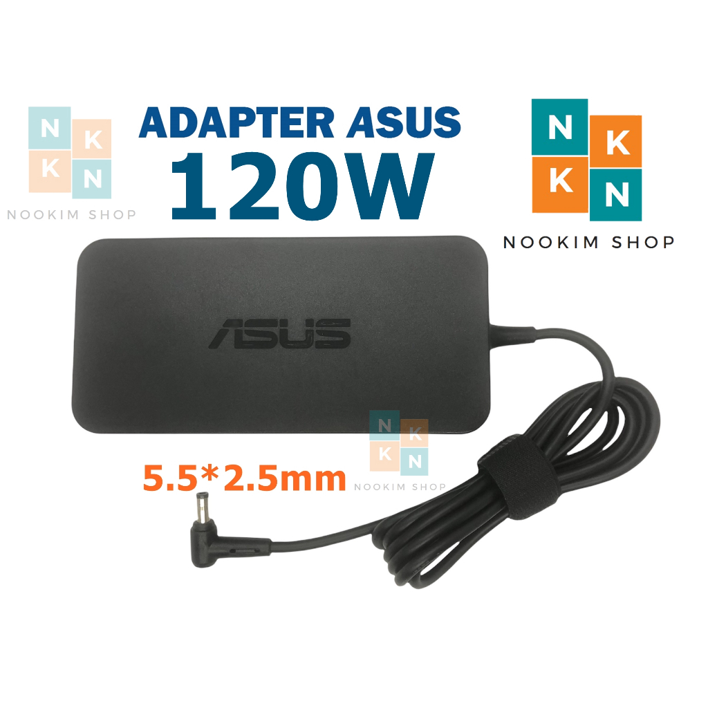 Asus Adapter ของแท้ 19V/6.32A 120W หัวขนาด 5.5*2.5mm A550J A550V A550VX K550J K55V N550J ROG สายชาร์