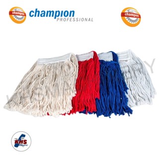 Champion อะไหล่ผ้าม็อบ Cotton 100% ผ้าถูพื้น ขนาด  8,10 นิ้ว…