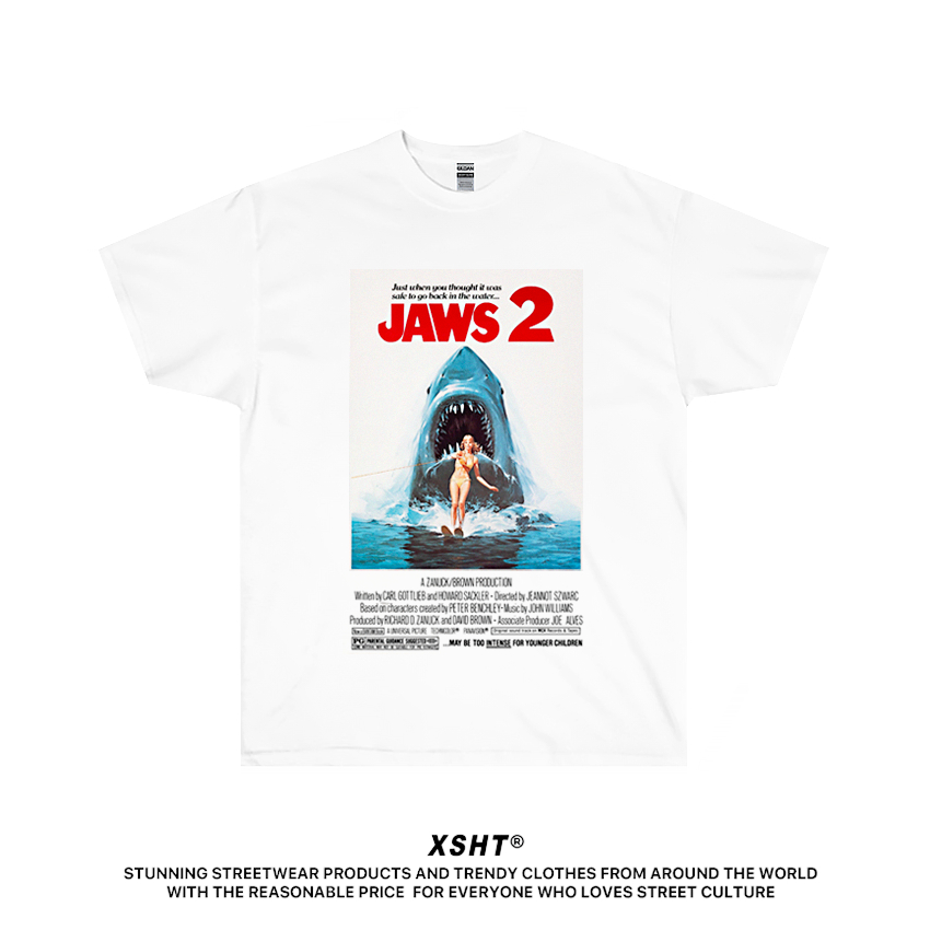 🔥พร้อมส่ง🔥 เสื้อ Jaws 2 (1978) Poster Tee - White (ขาว) by XSHT