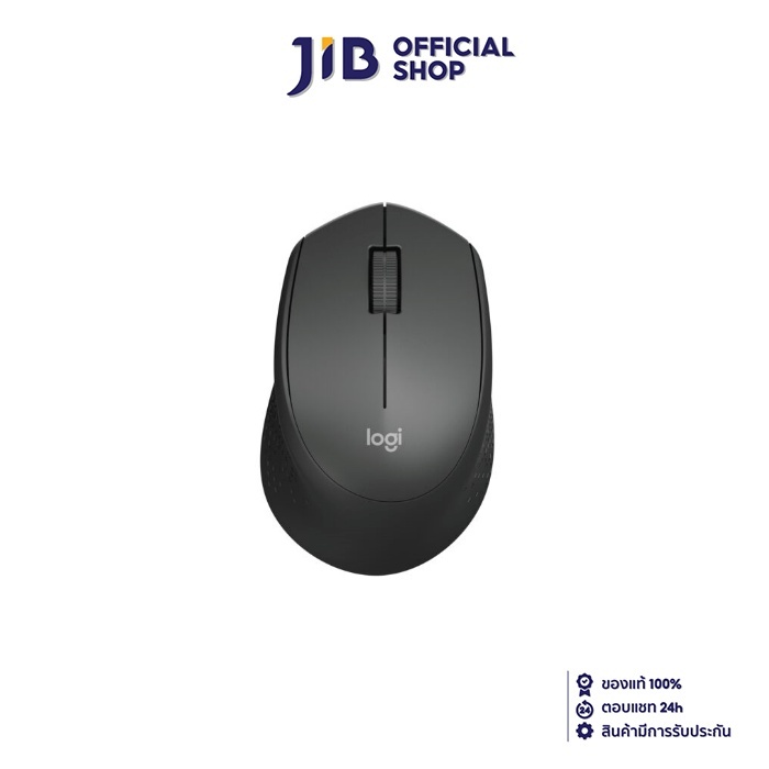 WIRELESS MOUSE (เมาส์ไร้สาย) LOGITECH M331 WIRELESS SILENT PLUS (BLACK)