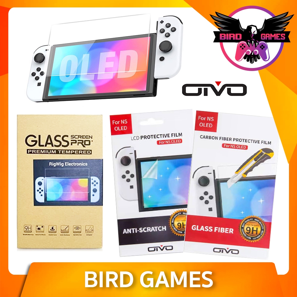 ฟิมส์กันรอย Nintendo Switch OLED ยี่ห้อ OIVO [กันรอย Nintendo Switch OLED] [กันรอย] [ฟิล์มกระจก] [ฟิล์มใส]