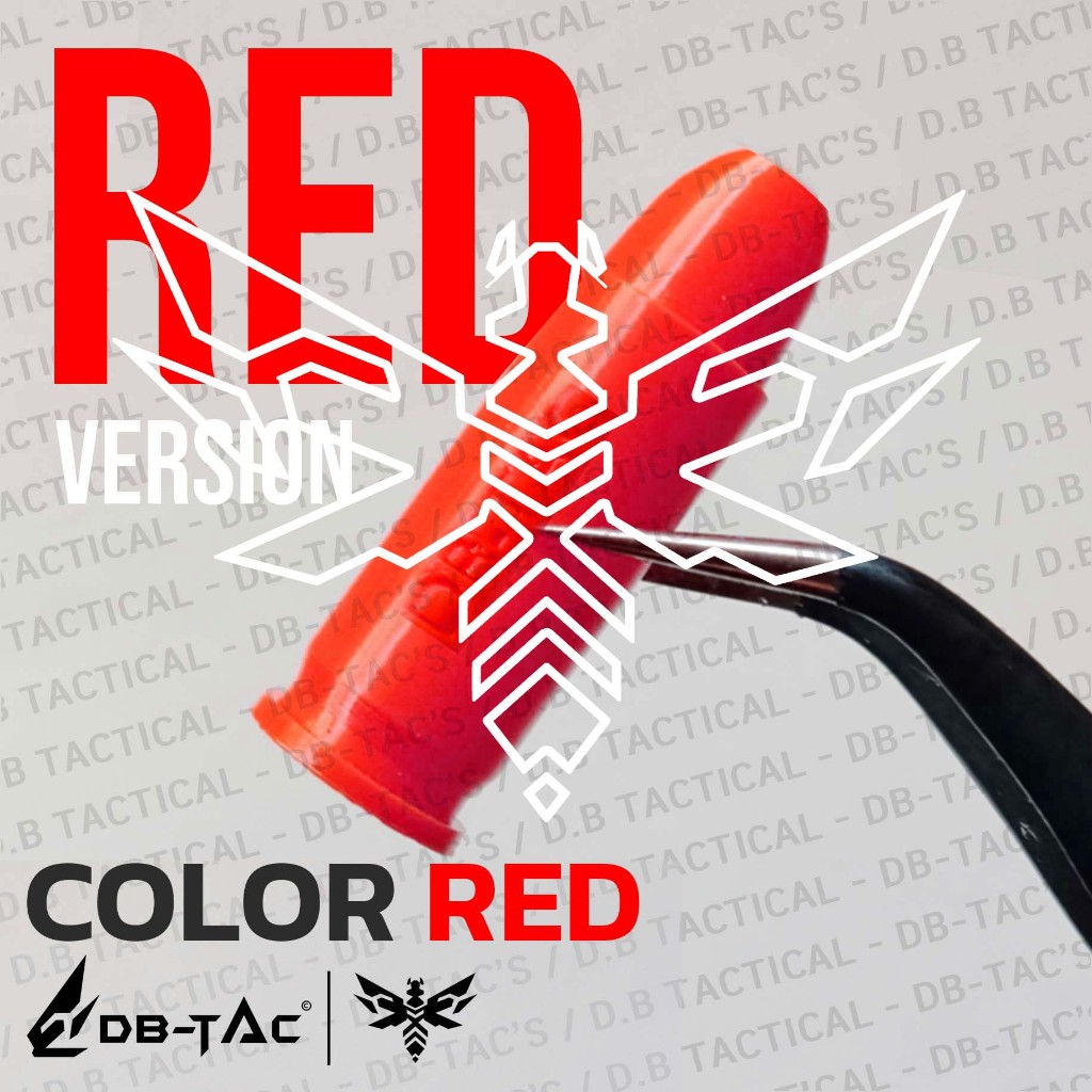 สีแดง - ลูกยางสำหรับซ้อม ( รวมทุกขนาด ) วัสดุยางถนอมภายในสูตรพิเศษจากแบรนด์ DB-TAC's / D.B Tactical เจ้าเดิม