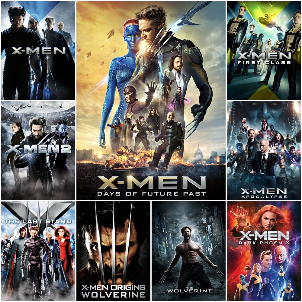 USB Flash Drive ไฟล์หนังดัง X-Men & Wolverine รวม 10 ภาค พากย์ไทย-อังกฤษ คุณภาพ 1080p (FHD) Master แท้