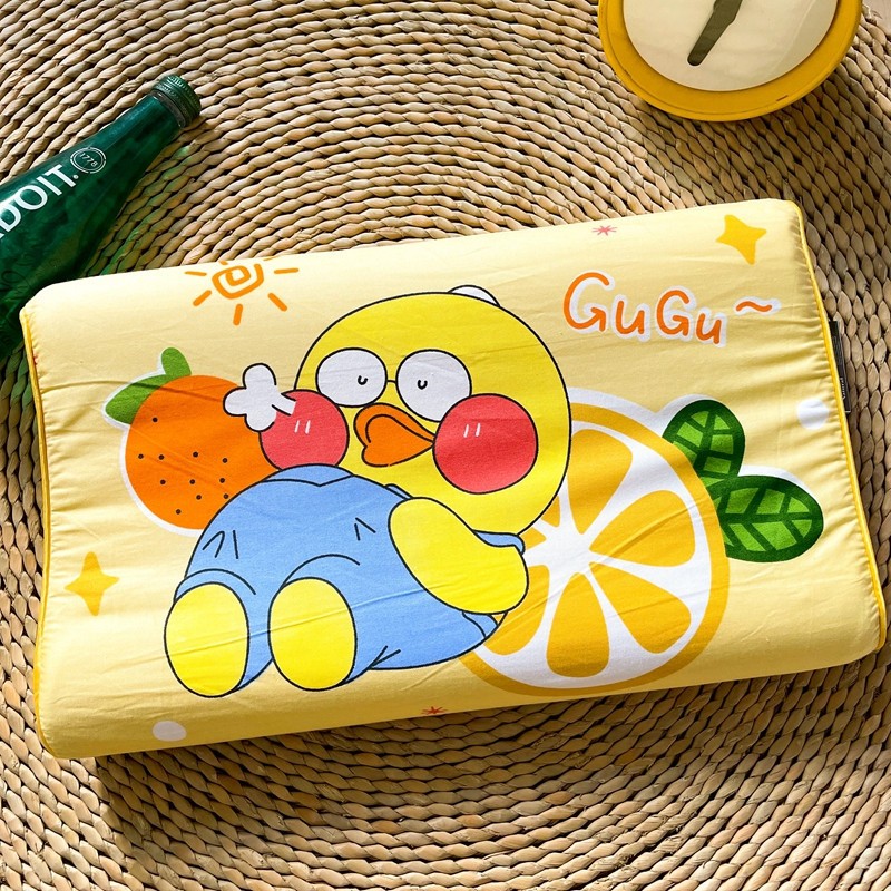 【พร้อมส่ง】หมอนยางพาราเด็ก หมอนเพื่อสุขภาพ ปลอกหมอนถอดซักได้ Latex Pillow Children