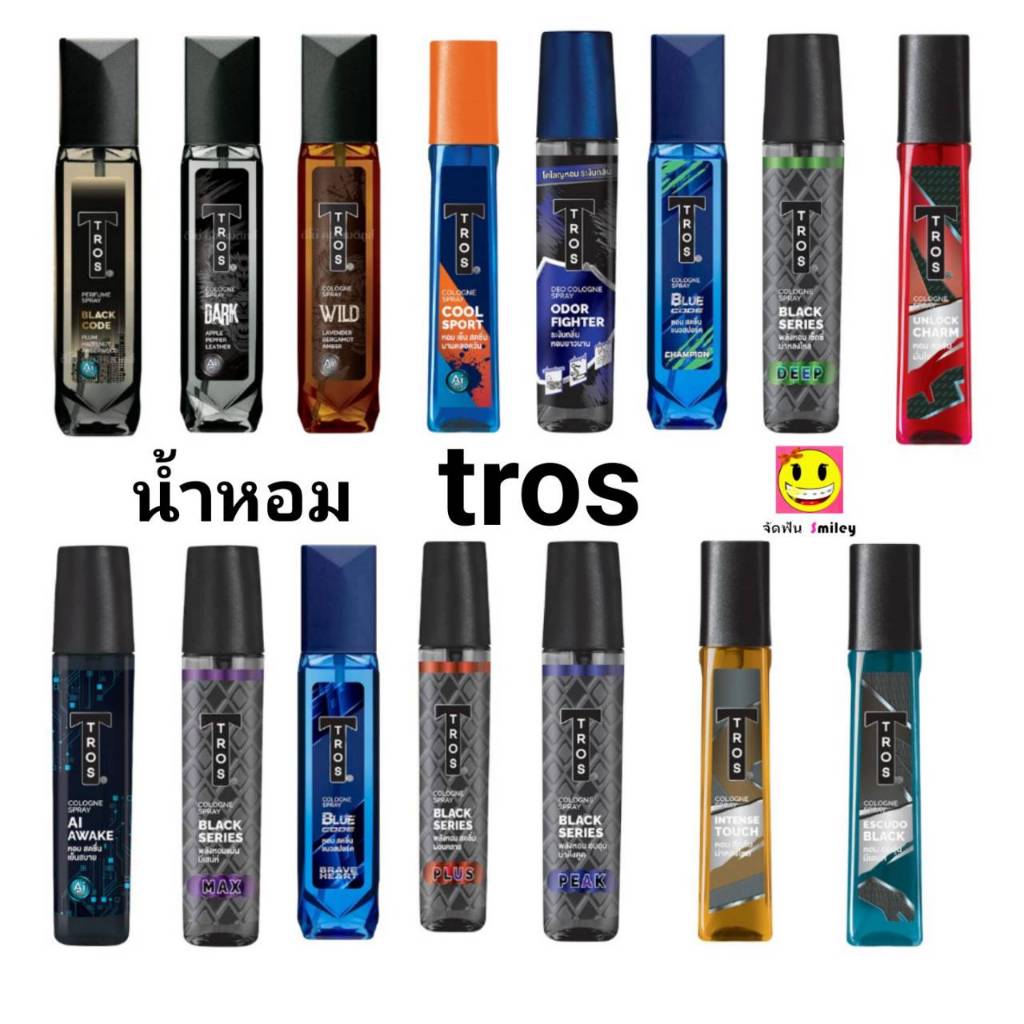 ทรอส​ โคโลญ​ ขนาด 100 มล. Tros cologne 100ml. (สเปรย์​น้ำหอม​ สำห​รับ​ผู้ชาย)