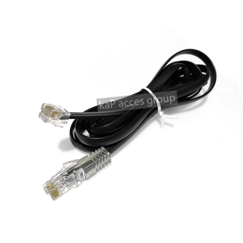 สายโทรศัพท์ เคเบิ้ล 6P6C RJ12 6 Pin ถึง RJ45 8P6C 8 Pin Lan Modular Cable