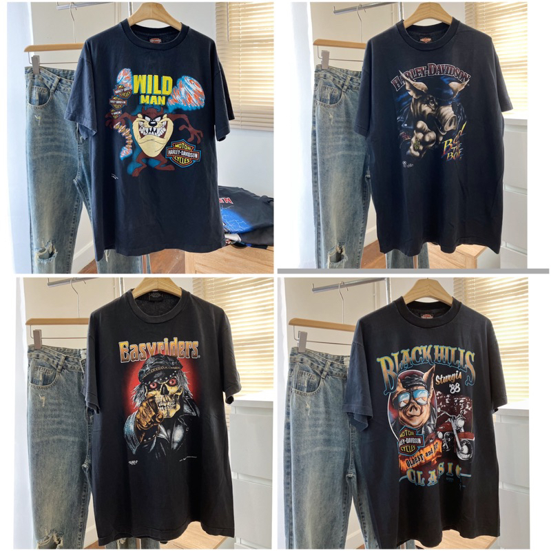 เสื้อharley เสื้อผ้าฟอก ผ้าเฟดbio