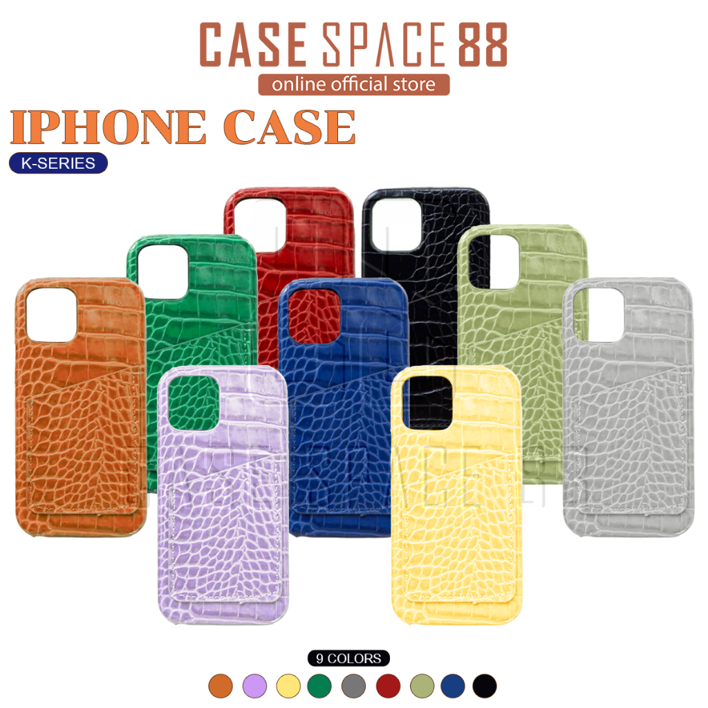 Casespace88 (K Series) เคสมือถือ เคสหนังใส่บัตร สำหรับไอโฟน iPhone Case ทำจากวัสดุอย่างดี พร้อมส่ง