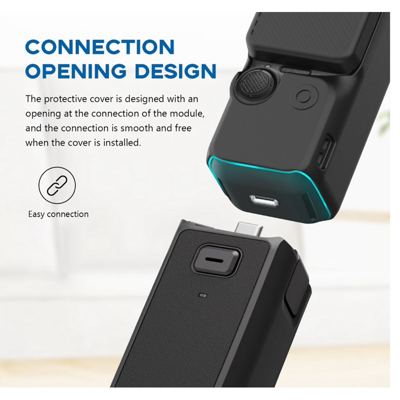 PULUZ เคส ซิลิโคน สำหรับ DJI OSMO POCKET3  พร้อม ฝาปิดหน้าจอ  PULUZ Silicone Case with display Screen Cover for POCKET3