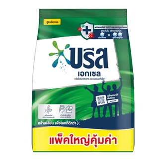 [ทั้งหมด 3 ถุง] บรีส ผงซักฟอก เอกเซล ขนาด 1800 กรัม BREEZE EXCEL POWDERDETERGENT 1800 G.