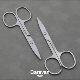 Caravan crew Eyebrow scissors กรรไกรจัดแต่งทรงคิ้ว เล็มขนคิ้ว ขนาดกะทัดรัด จัดเก็บง่าย ดีไซน์มินิมอล