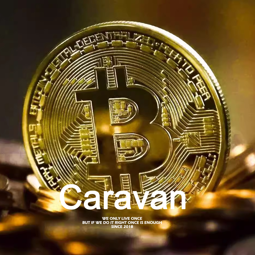 Caravan crew Bitcoin commemorative coins ของประดับ ของที่ระลึก ของขวัญ