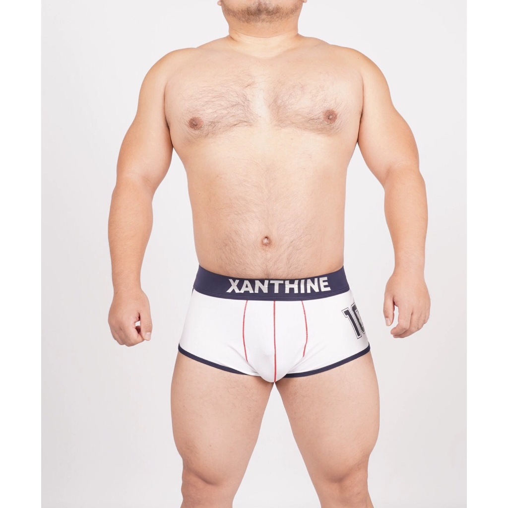 Xanthine ชุดชั้นในชาย ฺUnderwear รูปแบบ TRUNKS สำหรับคุณผู้ชายสไตล์อวบอั๋น  มีไซร์ใหญ่ สีขาว สีกรมท่