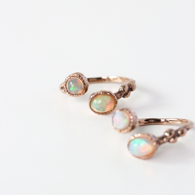 LUCY SUMMER แหวนเงินแท้ รุ่น Couple Coral (รับประกันพลอยแท้)