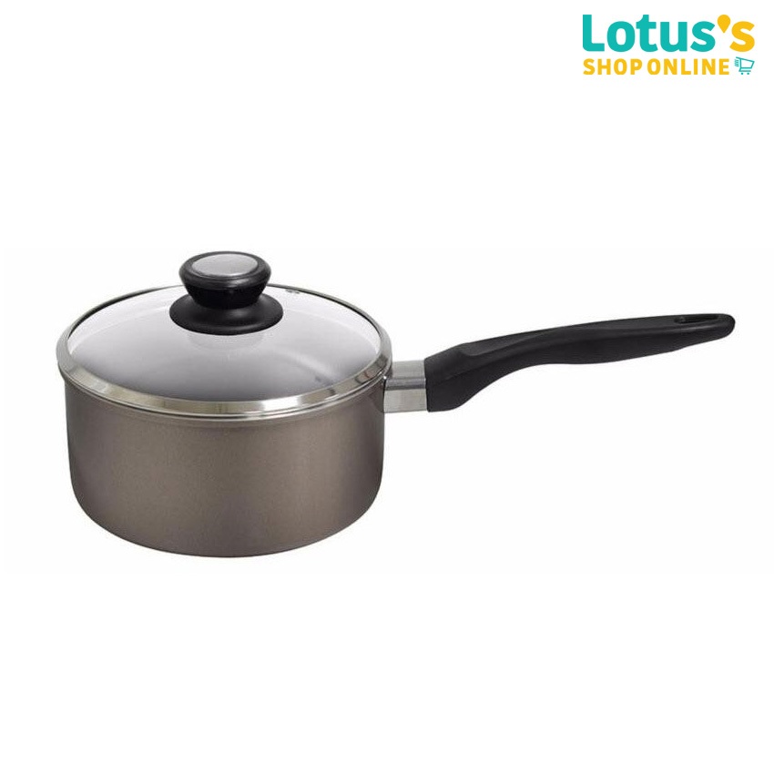 ซีกัล หม้อด้ามนอนสติ๊กฝาแก้ว 18 ซม. SEAGULL NONSTICK SAUCEPAN W/LID 18CM.