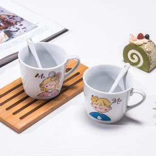 (ยกลัง 100 ใบ) แก้วกาแฟ ของชำร่วย ของฝาก ของขวัญ แพ็คเก็จสวย แก้วพร้อมช้อน