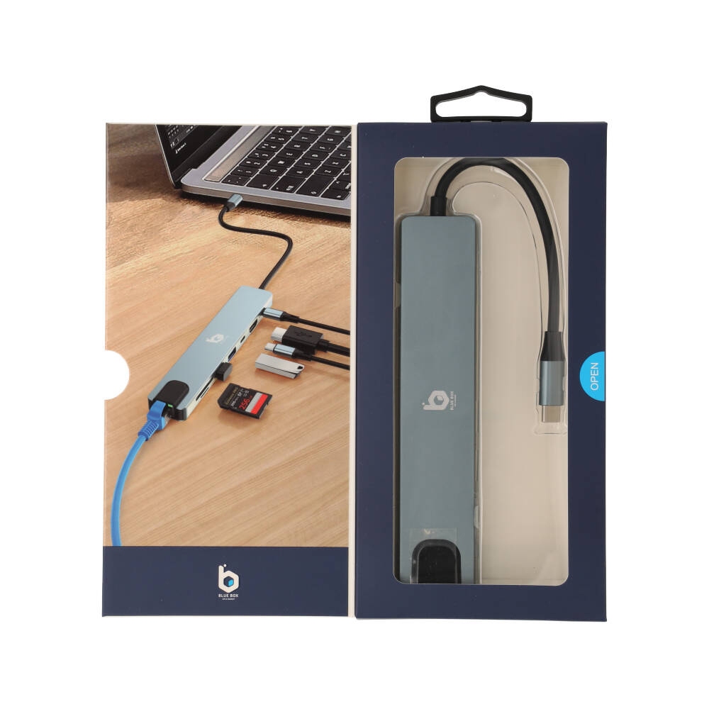 พอร์ตฮับ Blue Box 8-in-1 Multifunction Converter by Studio7