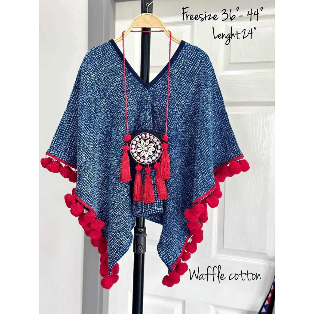 Waffle Cotton Top เสื้อผ้าทอจากแม่ฮ่องสอน
