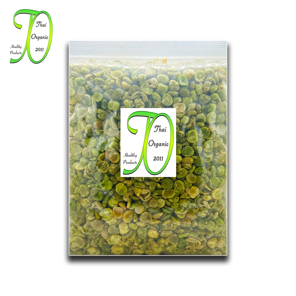 ถั่วลันเตาอบกรอบ เม็ดซีก 100 กรัม g Crispy roasted peas พร้อมทาน ไม่เหม็นหืน ถั่ว ธัญพืช
