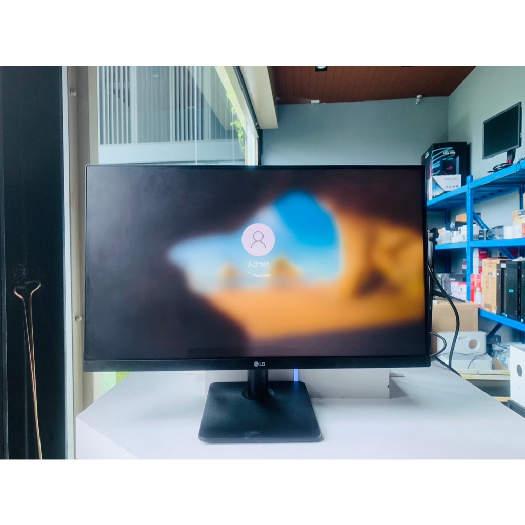 MONITOR (จอมอนิเตอร์) LG 24MP400-B - 23.8" IPS FHD 75Hz + Adapter + HDMI จอมีรอยตามรูป