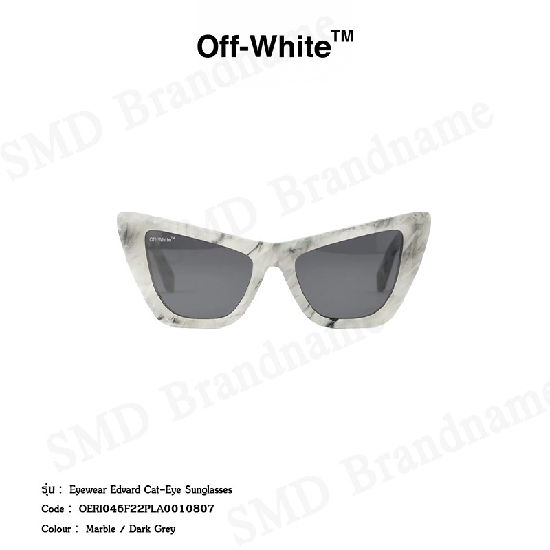 Off-White แว่นกันแดด รุ่น Eyewear Edvard Cat-Eye Sunglasses Code: OERI045F22PLA0010807