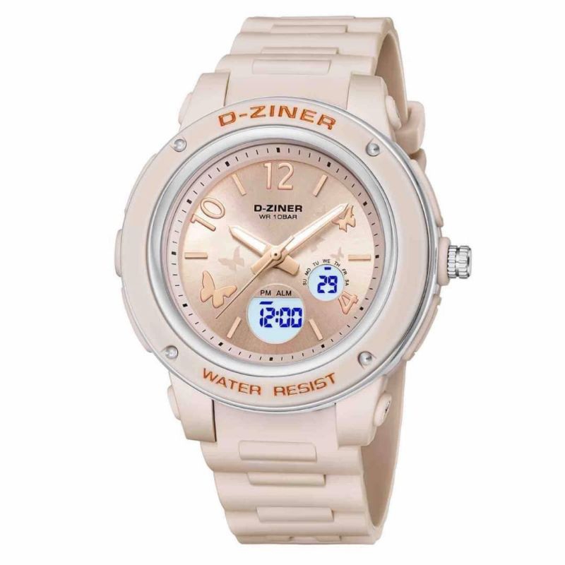 นาฬิกาแบรนด์ D-Ziner แบรนด์แท้ นาฬิกากันน้ำ หน้าจอแสดงผล 2 ระบบ  นาฬิกาสไตล์ Baby-G นาฬิกาผู้หญิง แถมพร้อมกล่องแบรนด์ ราคา ถูกที่สุด ดีลบีเคเค แกลเลอรีภาพที่ 2
