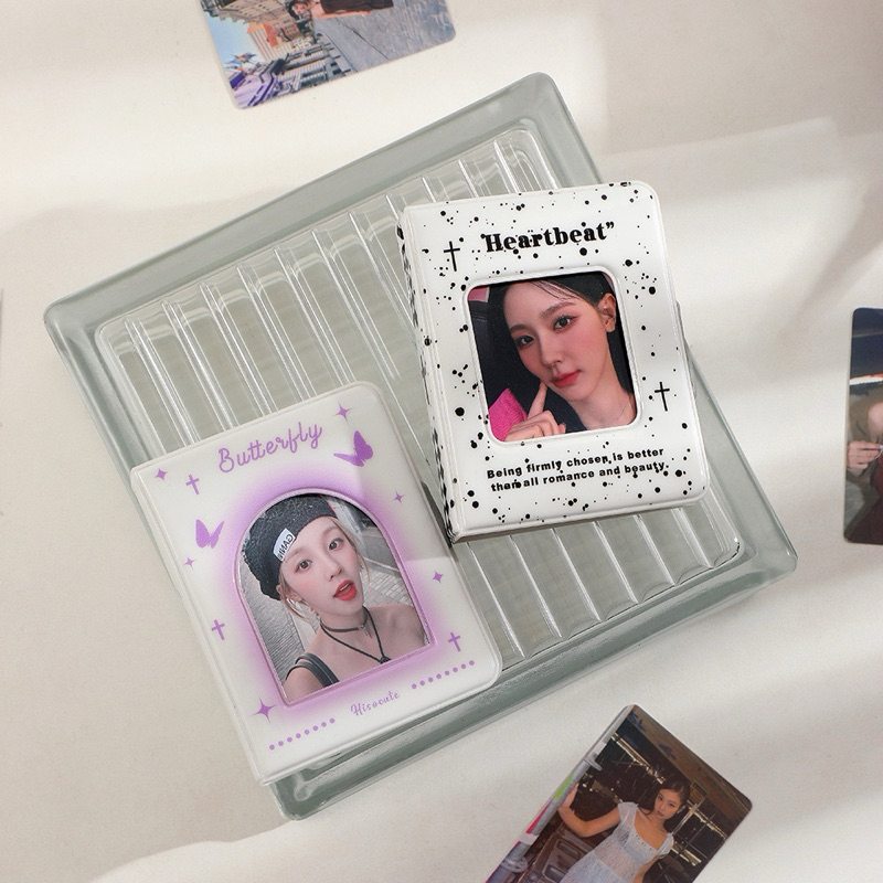 พร้อมส่ง🇹🇭แฟ้มการ์ดลายผีเสื้อ MP3 40ช่อง Hisocute แฟ้มการ์ดเล่ม แฟ้ม3นิ้ว สมุดการ์ด (AB) #L6