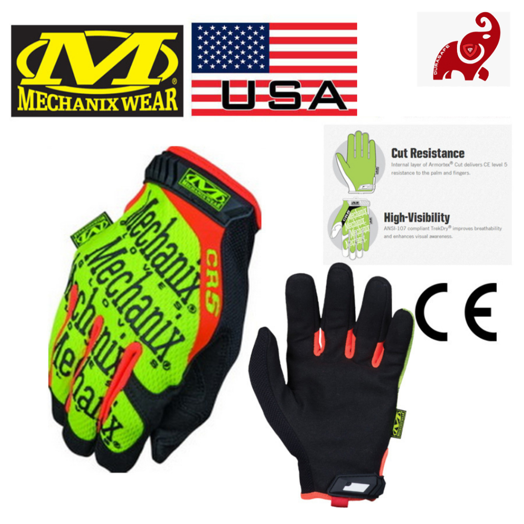 MECHANIX SMG-C91 CR5 Original Cut Resistant Glove Hi-Viz Yellow