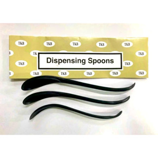 ชุดช้อนตักสารพลาสติกสีดำ 3 อัน/ชุด