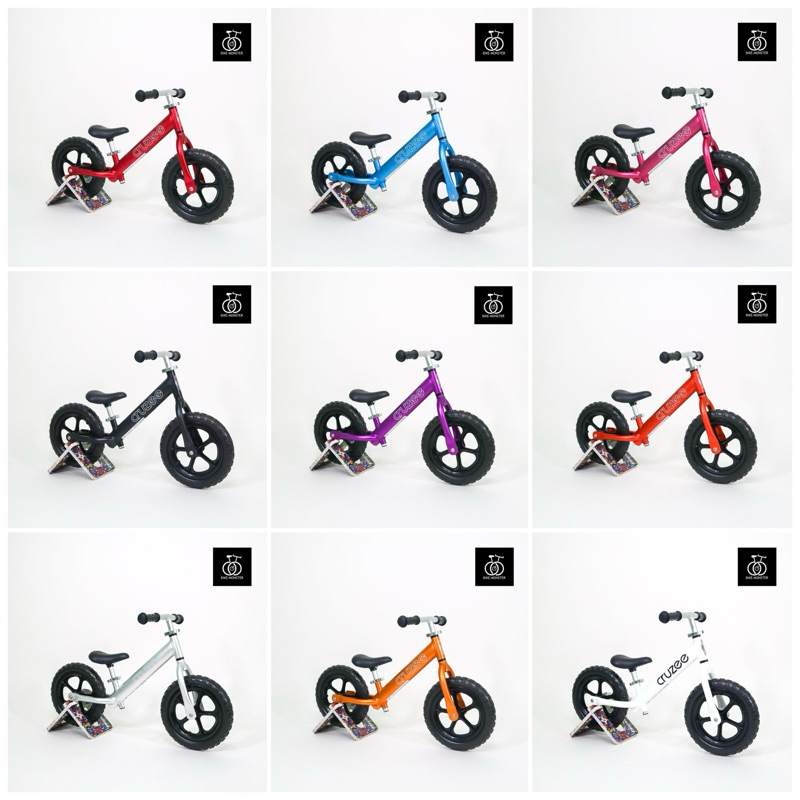 [ส่งฟรี!!/มีของแถม] Cruzee จักรยานขาไถ Balance bike คุณภาพจากไต้หวัน วัสดุงานดี น้ำหนักเบา สีสวย