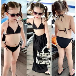 ชุดว่ายน้ำเด็กชุดว่ายน้ำลูกสาวSet 3ชิ้น