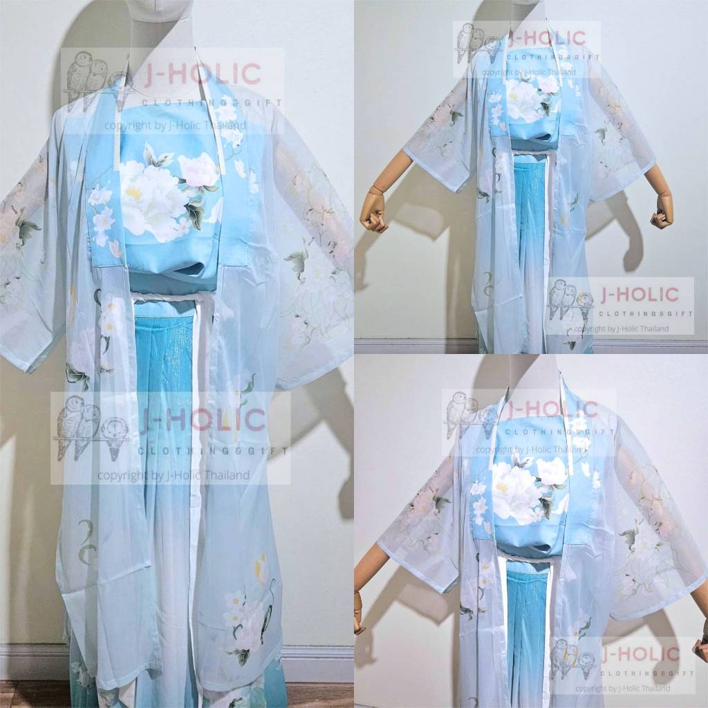 พร้อมส่ง ชุดจีน ชุดจีนสีพาสเทล ฟรีปิ่น ชุดจีนโบราณ Hanfu ชุดเซต ชุดจีนผู้หญิง ฮั่นฝู ชุดซีรีย์จีน ชุดจีนราชวงศ์ถัง