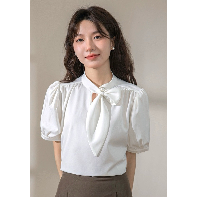 เสื้อทำงานแขนสั้น ผ้าดี