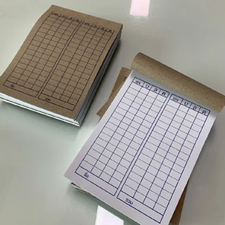 สมุดจดตัวเลขแบบใหม่ 2 ล็อก สมุดจด เล่มเล็ก สมุดบันทึกตัวเลข บิลจดเลข สมุดตาราง ขนาด 4x6 นิ้ว ฉีกง่าย