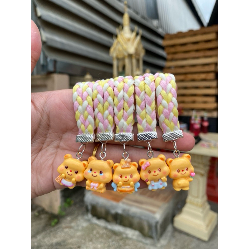 สายรัดเข็มขัดนักเรียน ที่รัดเข็มขัดนักเรียน ลายหมีเนย