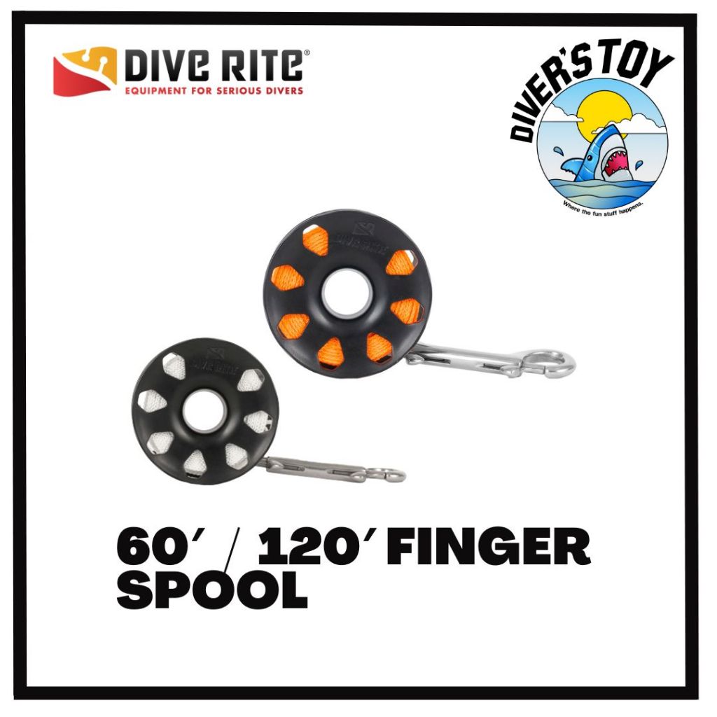 รอกดำน้ำ FINGER SPOOL 60' / 120' Dive Rite Reel