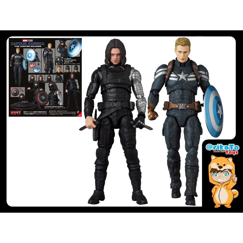 MAFEX WINTER SOLDIER & CAPTAIN AMERICA (Stealth Suit) [ของแท้💯%]