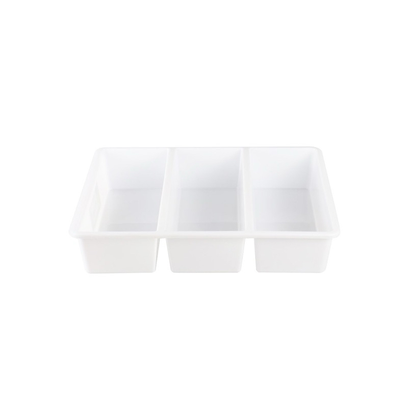 KEYWAY ถาดแบ่งช่อง 3 ช่อง  รุ่น TLR-103    สีขาว ขนาด : 29 x 23.8 x 6.3 cm. ราคา ถูกที่สุด ดีลบีเคเค แกลเลอรีภาพที่ 3