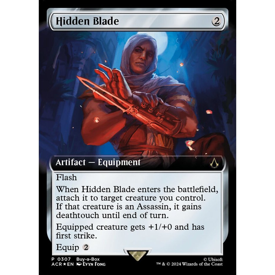 Hidden Blade การ์ด Magic The Gathering ของแท้ จากรุ่น Assassin's Creed Promo