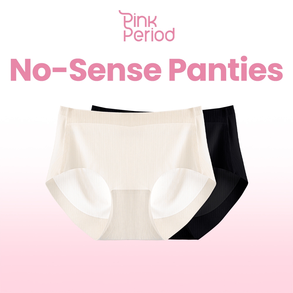 Pink Period กางเกงชั้นใน ผ้าเรยอน ไร้รอยต่อ กางเกงในนุ่ม เซ็กซี่ ผ้า Lycra ยืดหยุ่นสูง Kni-040