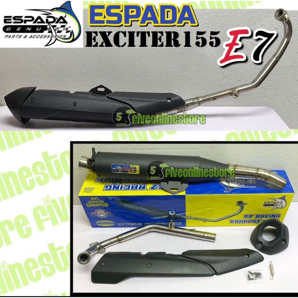 Espada E7 Exciter 155 ท่อแต่งทรงเดิม exciter155 exciter-155 ท่อ รับประกันของแท้ 100% ท่อผ่า ทรงเดิม 