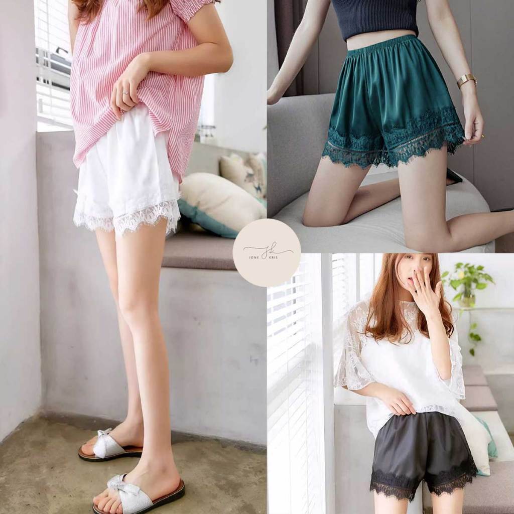 กางเกงขาสั้นสำหรับใส่นอน กางเกงผู้หญิงแบบใหม่ล่าสุดพร้อมส่ง