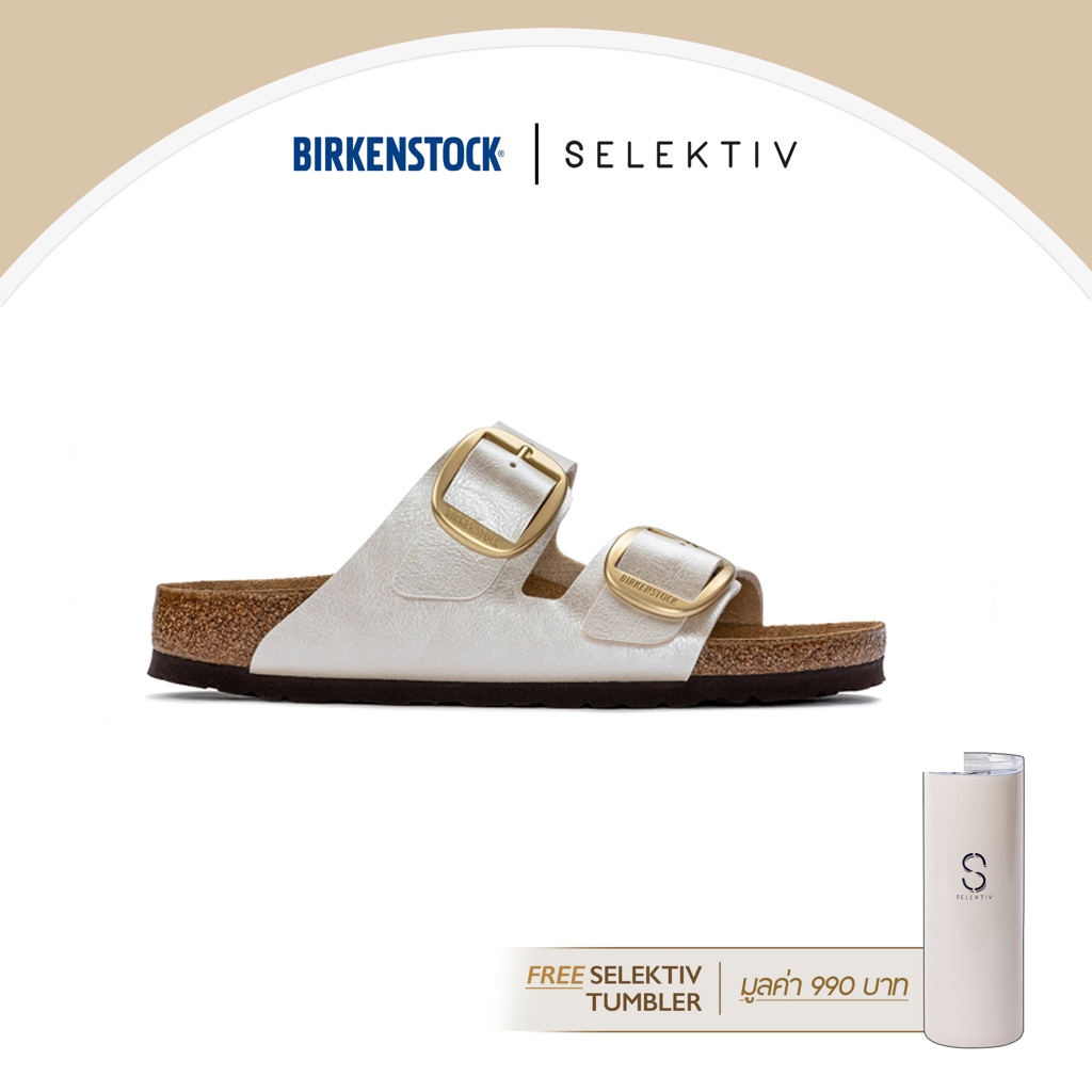 BIRKENSTOCK Arizona Big Buckle Graceful Pearl White