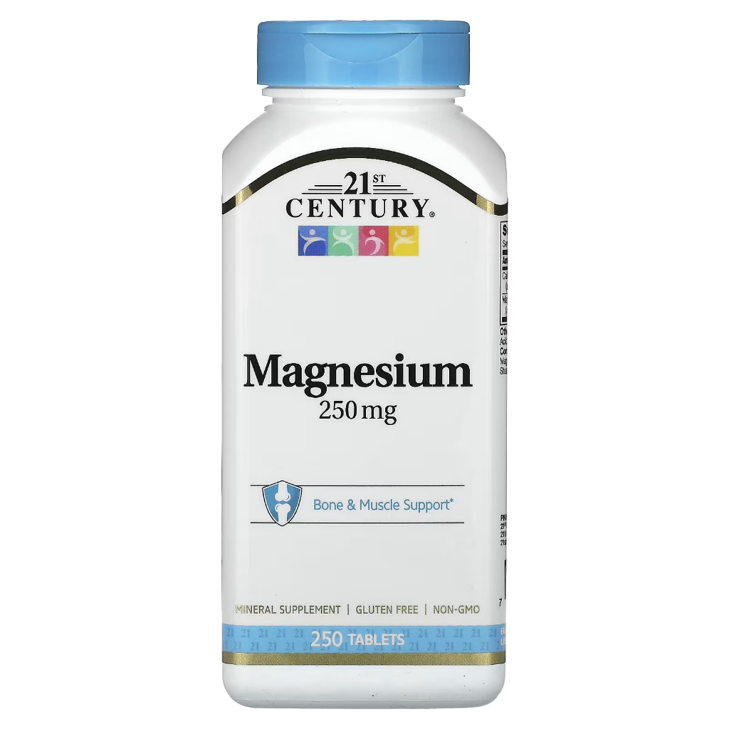 21st Century - Magnesium 250 mg (250 Tablets) แมกนีเซียม