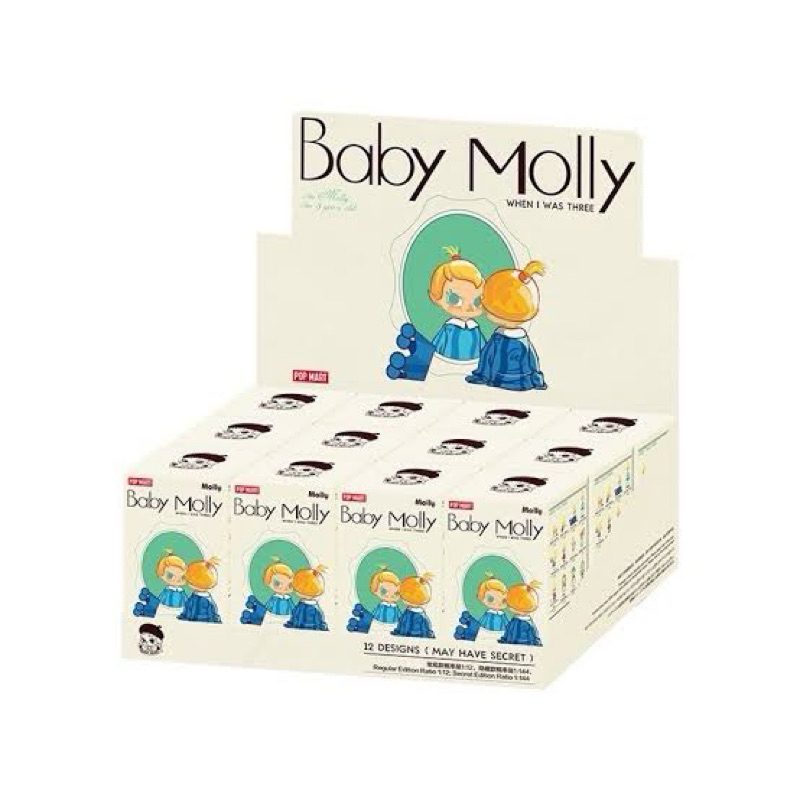 Baby Molly when I was three series 2024 พร้อมส่งของใหม่ ในซีล งาน shop popmart แท้ 100%