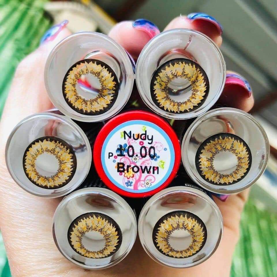 คอนแทคเลนส์ รุ่น Nudy สีเทา/ตาล Gray/Brown