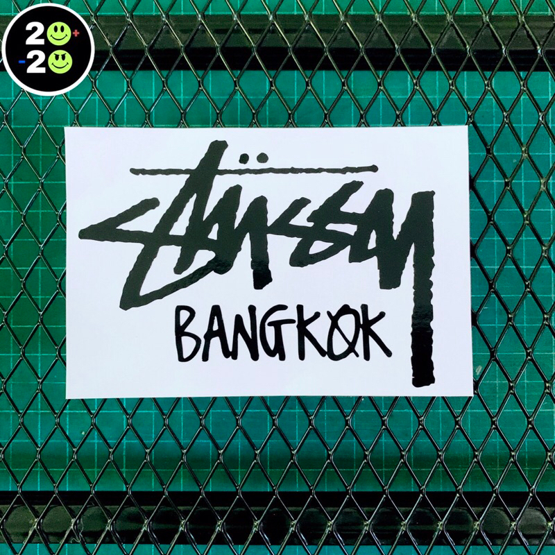 สติ๊กเกอร์ Stussy สติ๊กเกอร์ลาย Stussy Bangkok PVC งานไดคัท สติ๊กเกอร์ติดรถ ติดได้ทุกชิ้นงาน