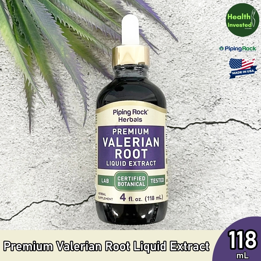<Piping Rock> Premium Valerian Root Liquid Extract 118 mL สารสกัดวาเลอเรียน แบบน้ำ