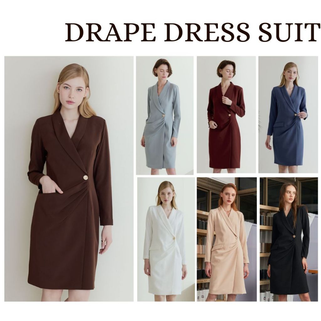 MAVE เดรส รุ่น Drape Dress Suit